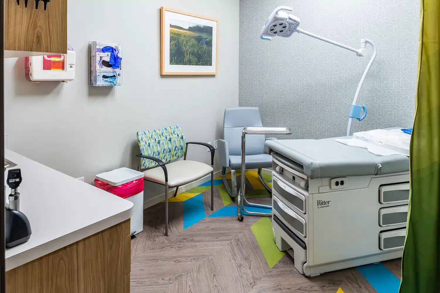 St. Luke’s Family Health Medical exam room